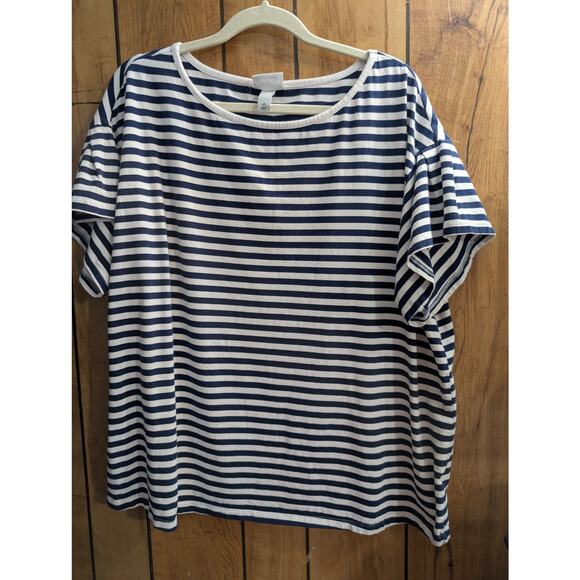 BUNDLE ONLY Ava & Viv Short Sleeve Top Blouse Tunic Plus Size 2X Stretch Shirt - Picture 1 of 4